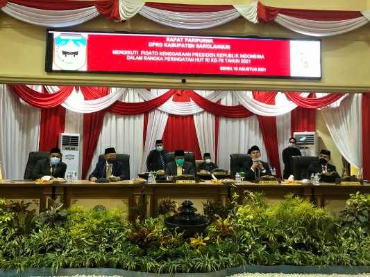 DPRD Sarolangun Gelar Rapat Paripurna Mendengarkan Pidato Kenegaraan Presiden RI