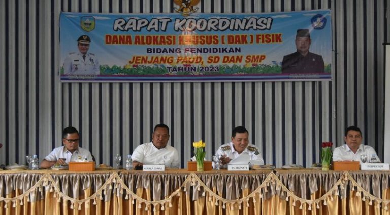 Disdikbud Sarolangun Gelar Rakor DAK Fisik