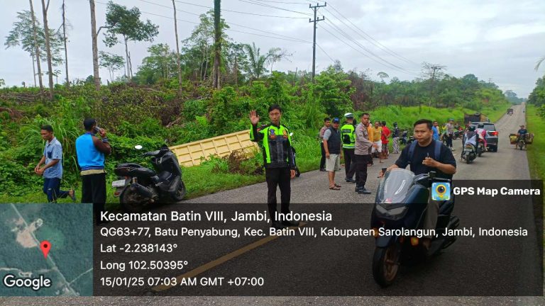 Laka Maut Kembali Terjadi, Pengendara Motor N-Max di Sarolangun Tewas Dihantam Truck 