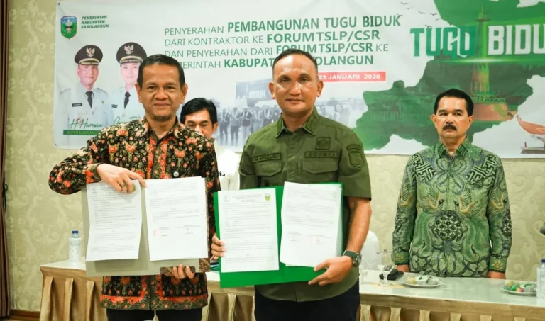 Ketua DPRD Sarolangun Saksikan Prosesi Serah Terima Aset Tugu Biduk